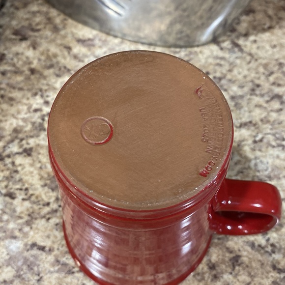 DEATH WISH COFFEE Deneen pottery 2016 Red skull crossbones - Picture 6 of 6